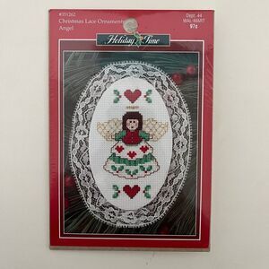 Holiday Time Christmas Lace Ornament Angel Cross Stitch Kit 351262 NEW
